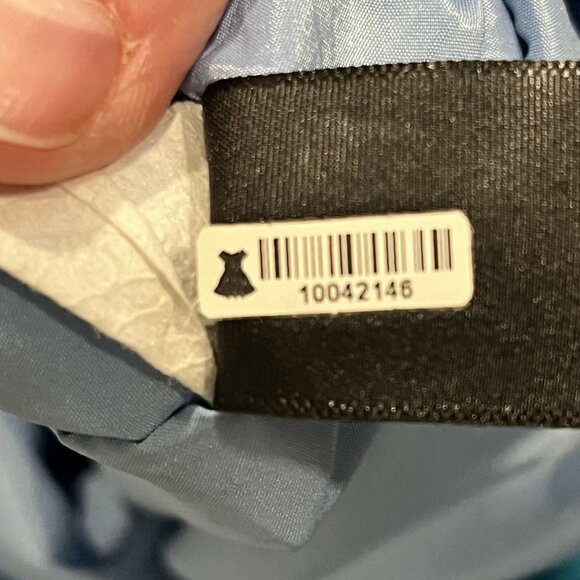 Black Halo Strapless Ruffle Cocktail Dress - Blue -‎ 2 - Picture 5 of 5